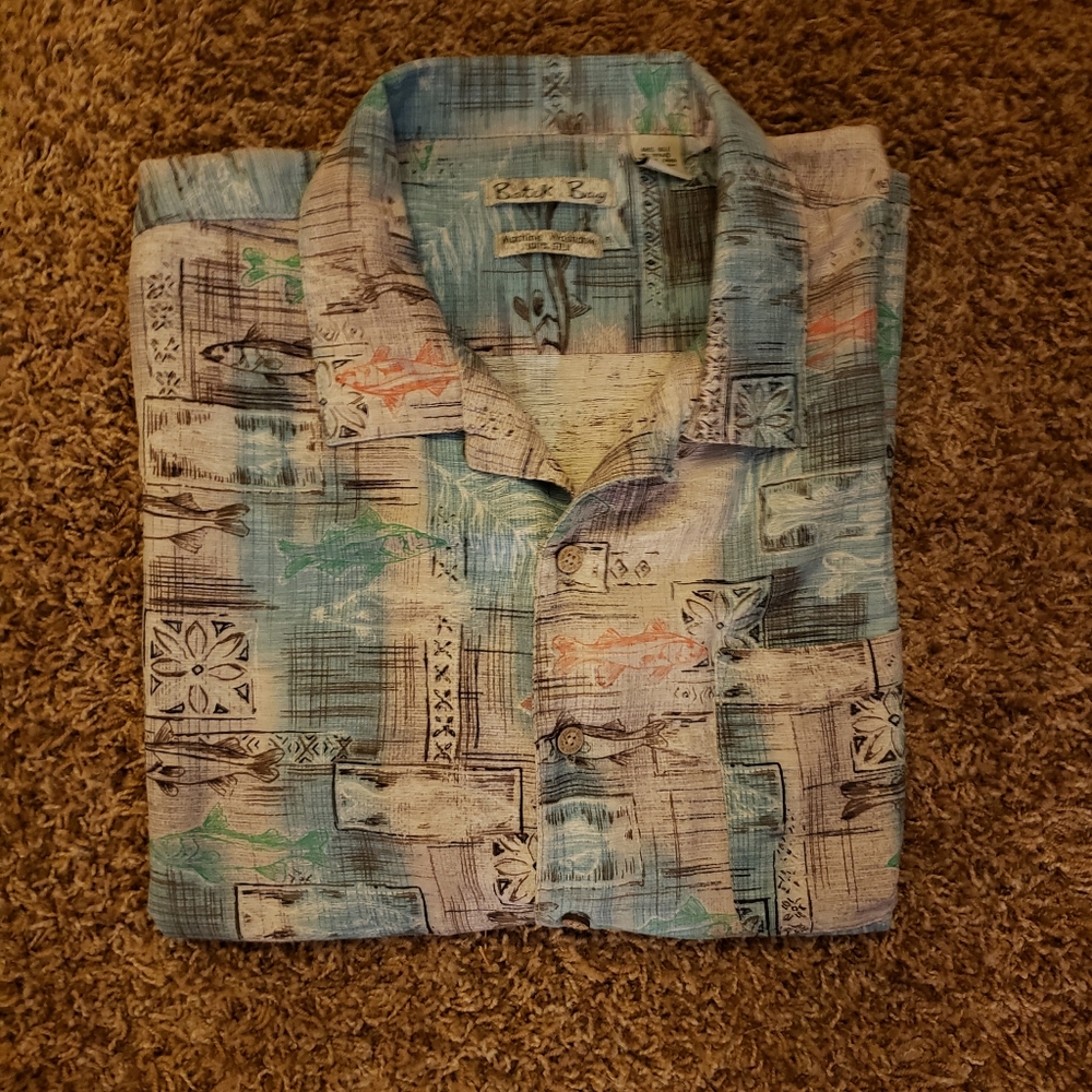 Men's 100% silk shirt